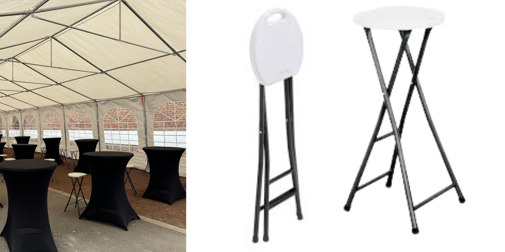 Tabouret haut pliant